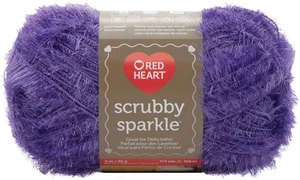 Red Heart Scrubby Sparkle Yarn-Grape - E851-8570 - Bild 1 von 1