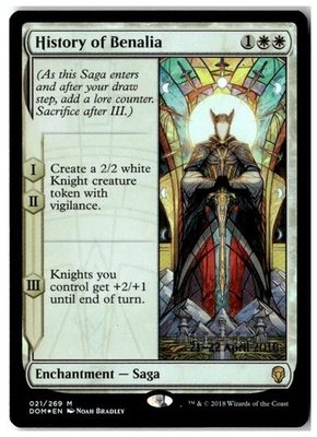 MTG Foil History of Benalia - Prerelease Cards Moderately Played English - Image 1 of 2