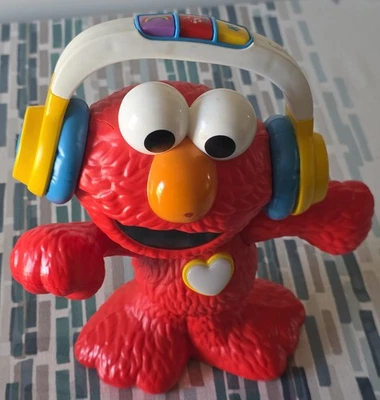 Seasame Street Lets Dance Elmo Toy 12" Tall Red Music Lights Durable Plastic  - Image 1 of 3