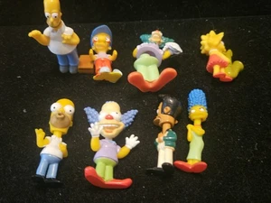 Lote de 8 figuras de juguete de Los Simpson máquina expendedora algunas cabezas Bobble - Imagen 1 de 8