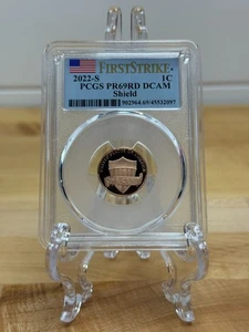 2022-S Shield Cent Lincoln Penny PCGS PR69RD DCAM First Strike 902964.69/4553209 - Picture 1 of 2
