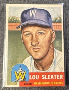 1953 Topps Baseball hohe Nummer #224 Lou Sleater EX - Bild 1 von 7