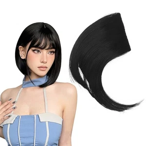 FOMIYES Clip in Pony schwarz Kunsthaarteil Damen Synthetik Fransen Styling Tool - Bild 1 von 3