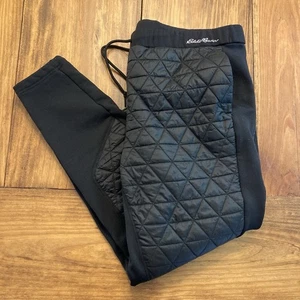 Pantalones deportivos Eddie Bauer para mujer XL (38”x28”) acolchados forrados de lana negros - Imagen 1 de 7