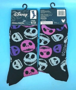 NWT! Disney 'Nightmare Before Christmas' Jack's Head Poses, 1 Pair Size 9/13 - Picture 1 of 3