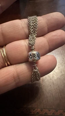 Vintage multiple chain Pandora Sterling Silver 925 2.6 In Length Bracelet - Image 1 of 3