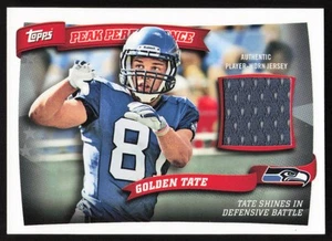 Golden Tate 2010 Topps Peak Performance Relics PPR-GT Seattle Seahawks - Picture 1 of 2