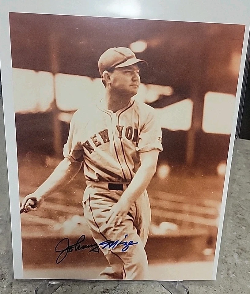 Johnny Mize Signed 8" x 10" Photo - Baseball Hall of Famer No Coa  - Image 1 of 1