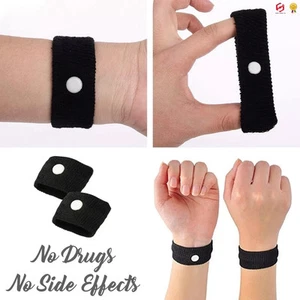 Travel Sickness Wristband Anti Nausea Morning Sickness Motion Car Plane Sea - Picture 1 of 8