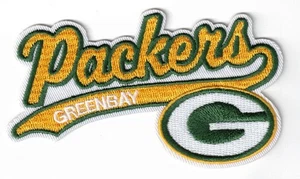 Parche de hierro/coser bordado con logotipo del equipo Green Bay Packers NFL de 4 pulgadas - Imagen 1 de 2