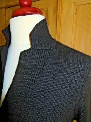 IRIS VON ARNIM DICKE  SCHWARZE 100% KASCHMIR JACKE DAMEN GR.M/38 - Bild 1 von 4