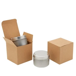 50 Kraft Paper Gift Box Wrapping Brown Cupcake Container for Party Favor, 3x3x3 - Picture 1 of 5