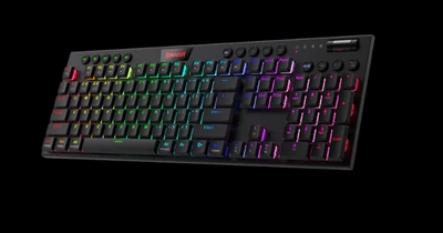 Redragon K618 Horus Wireless RGB Mechanical Gaming Keyboard - Image 1 of 4