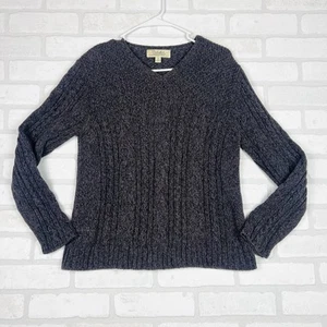 Cabela’s Cable Knit Gray Cozy Sweater Crewneck Women’s Size Small - Picture 1 of 13