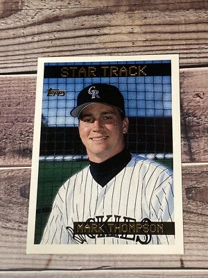 1995 Topps Future Stars #52 Mark Thompson Colorado Rockies Baseball Card - Image 1 of 2