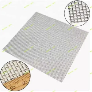 Reine Silberelektrode Silberdraht geflochten 20 Maschen (0,1 Drahtdurchmesser) 100*100 mm - Bild 1 von 5