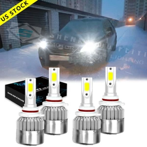 Combo LED Headlight High Low Beam For Toyota Camry 2002 - 2006 White 6000K - Picture 1 of 12