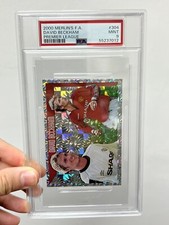 2000 MERLIN'S F.A. PREMIER LEAGUE DAVID BECKHAM #304 JUMBO STICKER PSA 9 MINT