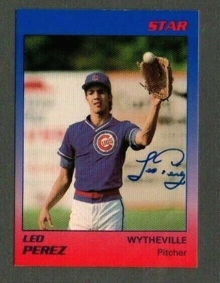 Leo Perez 1989 Star Wytheville Cubs authentic autographed card  - Image 1 of 1