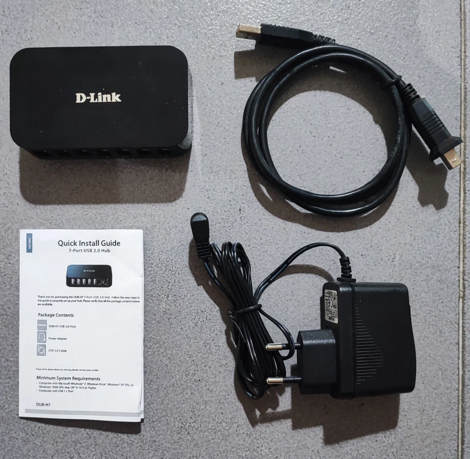 Hub D-Link DUB-H7 con 7 porte USB 2.0 - Immagine 1 di 4