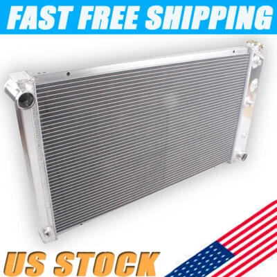3 Row Aluminum Radiator For 1968-1993 Chevy/GM Cars 1966-1977 Oldsmobile Cutlass Foto 1 de 4