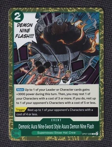 Demonic Aura Nine-Sword Style Asura Demon Nine Flash - OP07-036 - R - Lámina - Imagen 1 de 1