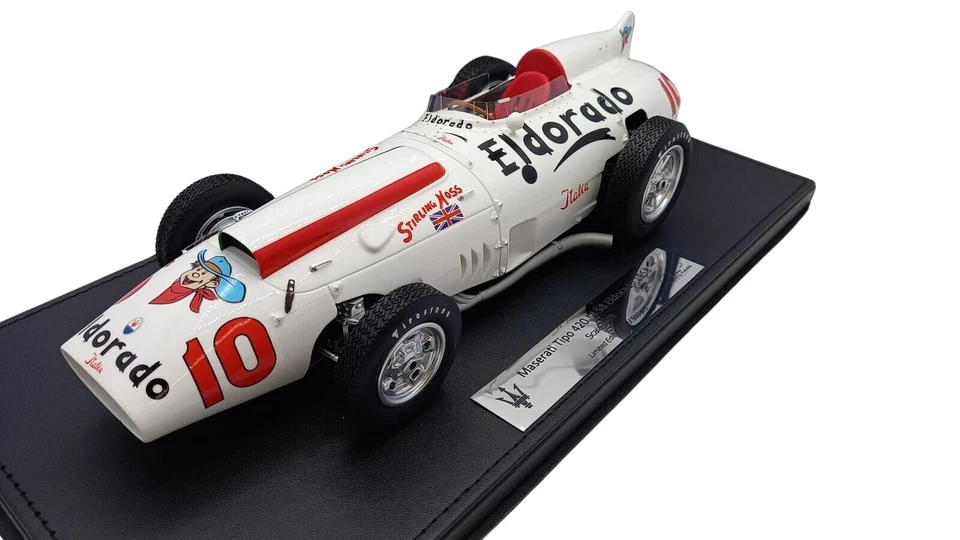 Maserati MRM18ELDOW Maserati Tipo 420 M 58 Eldorado 1958 1:18 Modellino Auto - Bianca