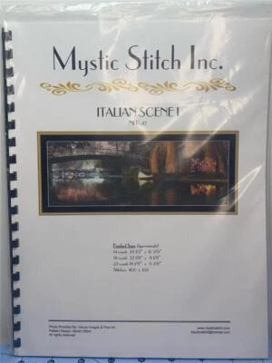 MYSTIC STITCH INC. Folleto/folleto de punto de cruz contado ESCENA ITALIANA 1 Foto 1 de 2