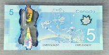 Canada Banknote 2013 (2022) $5 Five Dollar Polymer P106e UNC Serial #INM1243637