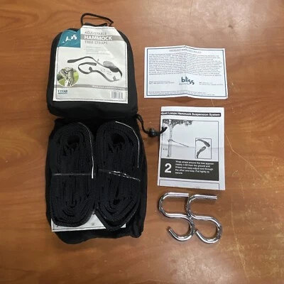 LOT OF 2 Bliss Hammocks Adjustable Hammock Tree Straps Multi-Loop  System - Image 1 of 4