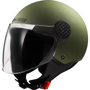 Motorcycle Jet Helmet M - LS2 OF558 Sphere Lux 2 II Solid - Militarygrün Matte - Picture 1 of 3