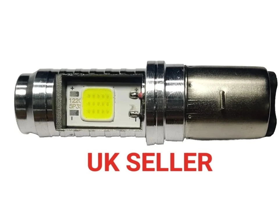 BOMBILLA DELANTERA LED BRILLANTE VESPA PX125E PX150E PX200E 1998 EN ADELANTE 12V 35/35 Foto 1 de 4