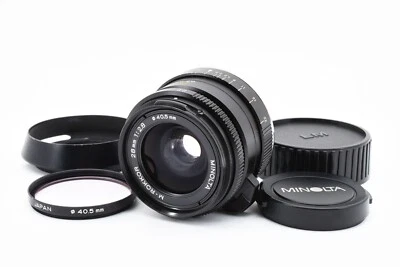 Lente Minolta M-Rokkor 28 mm f/2,8 para CL CLE Leica M con capucha [TAL CUAL] de Japón Foto 1 de 4