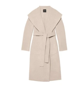 THEORY Shawl Collar Wool & Cashmere Coat In Grey Oat NWT TP - Picture 1 of 5
