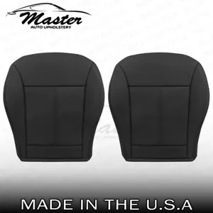 Fits 2007 - 2014 Ford Edge Driver & Passenger Bottom Black Vinyl Seat Covers - Picture 1 of 9