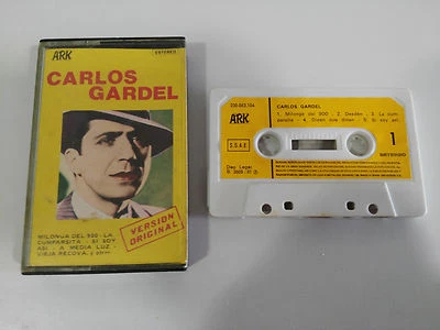 CARLOS GARDEL Exitos Cinta Tape Cassette Ark Spanish Ed 1981 Paper Labels Foto 1 de 3