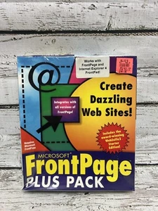 Vintage Microsoft Front Page Plus Pack 1997 Websites erstellen Macmillan - Brandneu - Bild 1 von 6