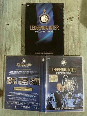 DVD N. 7 LEGGENDA INTER LO STORICO TRIPLETE 2010 GRANDE CLUB GRANDI CONDOTTIERI - Immagine 1 di 2