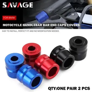 Handlebar Hand Bar End Caps for BMW S 1000RR 2010-2018 S1000R 2014 2015 HP4 - Picture 1 of 18