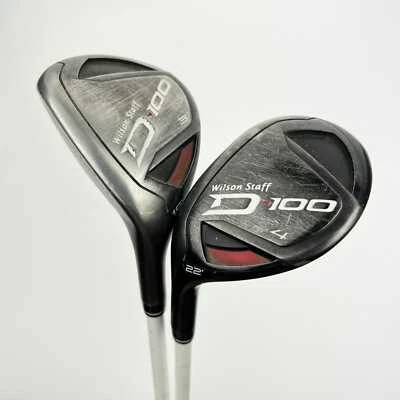 Left Handed Wilson Staff D100 4 & 5 Hybrids / 19 & 22 Degree / Matrix Ozik St... - Image 1 of 4