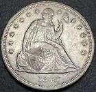 1843 Siedzący srebrny dolar Liberty - AU/BU - bez rezerwacji!!!  165,100 mięty!!