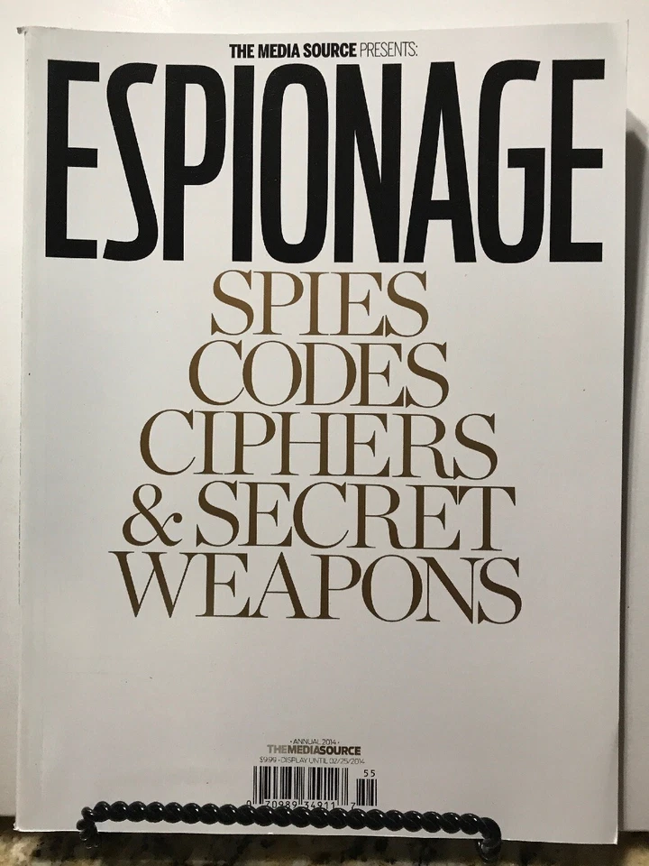 Media Source Presents Espionage Spies Codes Ciphers Annual 2014 FREE SHIPPING JB - Image 1 of 1