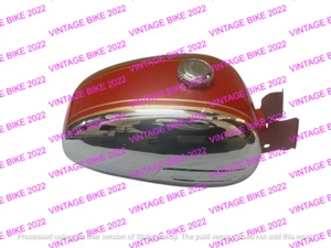 Zündapp Sport Combinette 515 KS 50 sport 517 C50 Red Chrome Petrol Tank +Cap/Fit - Picture 1 of 6
