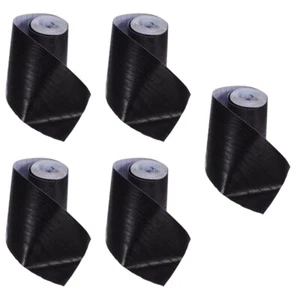 5 Rolls Wood Grain Skirting Wall Tile Border Sticker Base Molding Trim - Picture 1 of 12