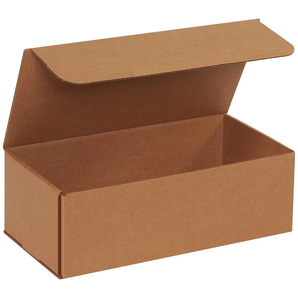 50 12" x 6" x 4" Kraft Corrugated Mailers Die Cut Tuck Flap Boxes - Image 1 of 1