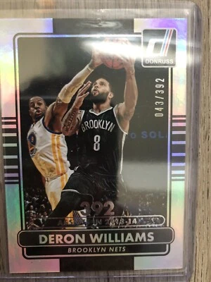 2014-15 Donruss Stat Line 赛季 #193 Deron Williams /392 - 近乎完好-MT — 第 1/2 张图片