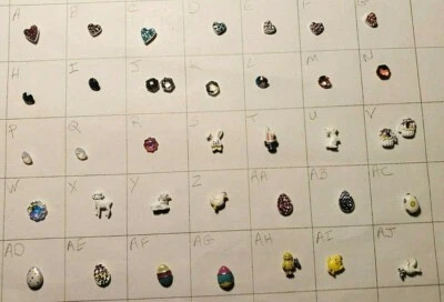 Origami Owl Charm, Hearts, Crystals, Easter, Bunny, Chick, Buy 4+ for 50% off, - Image 1 of 4