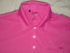 ADIDAS CLIMALITE MEN'S GOLF POLO MEDIUM PINK USED POLYESTER 