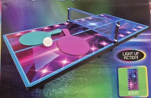 Champions Ping Pong Mesa Portátil Tenis Niños Adultos Luz LED Juguete Regalo - Imagen 1 de 4