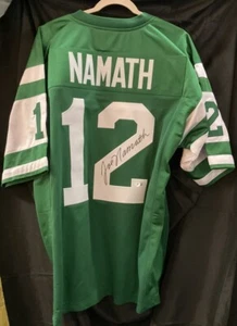 Joe Namath Signed New York Custom Jersey Beckett - Picture 1 of 3
